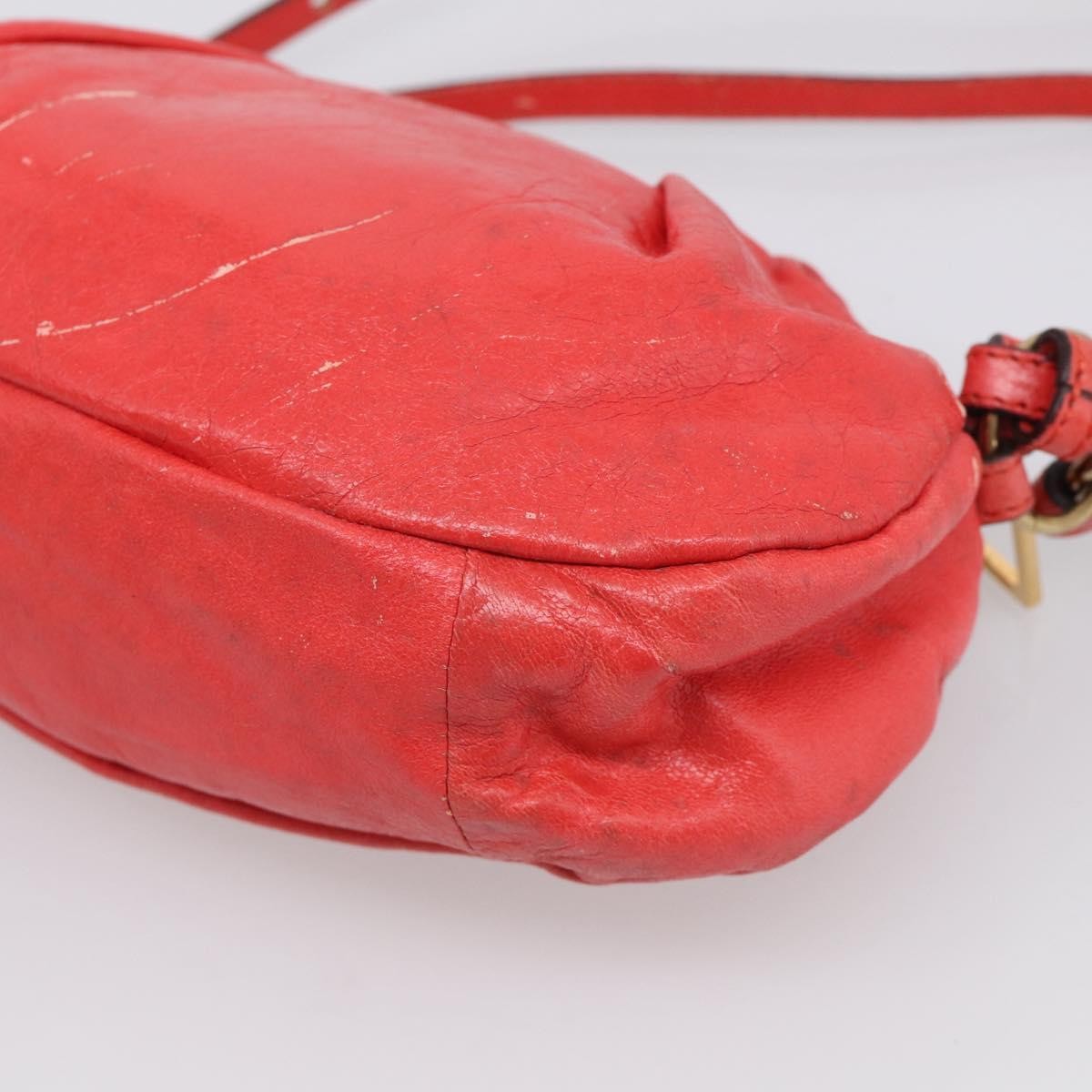 Chloe 2Way Shoulder Bag Leather Red Leather Shoulder Bag Bag (Pre-Owned)