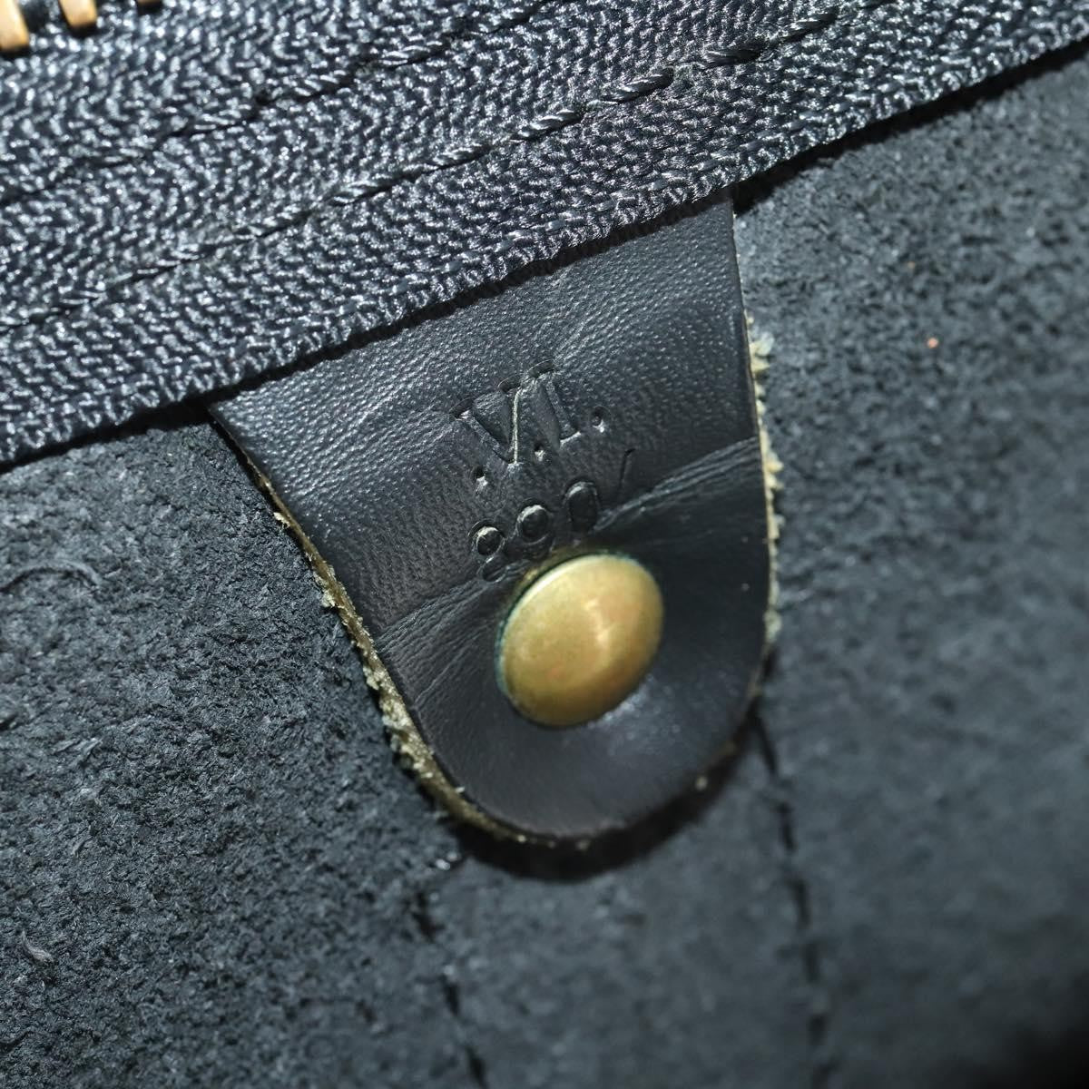Louis Vuitton Keepall Epi Black Leather Travel Bag Bag (Pre-Owned)