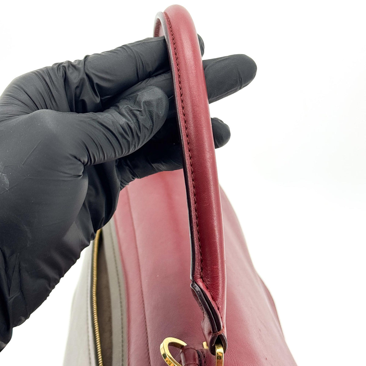 Celine Tricolor Trapeze Leather Brown Leather Handbag (Pre-Owned)