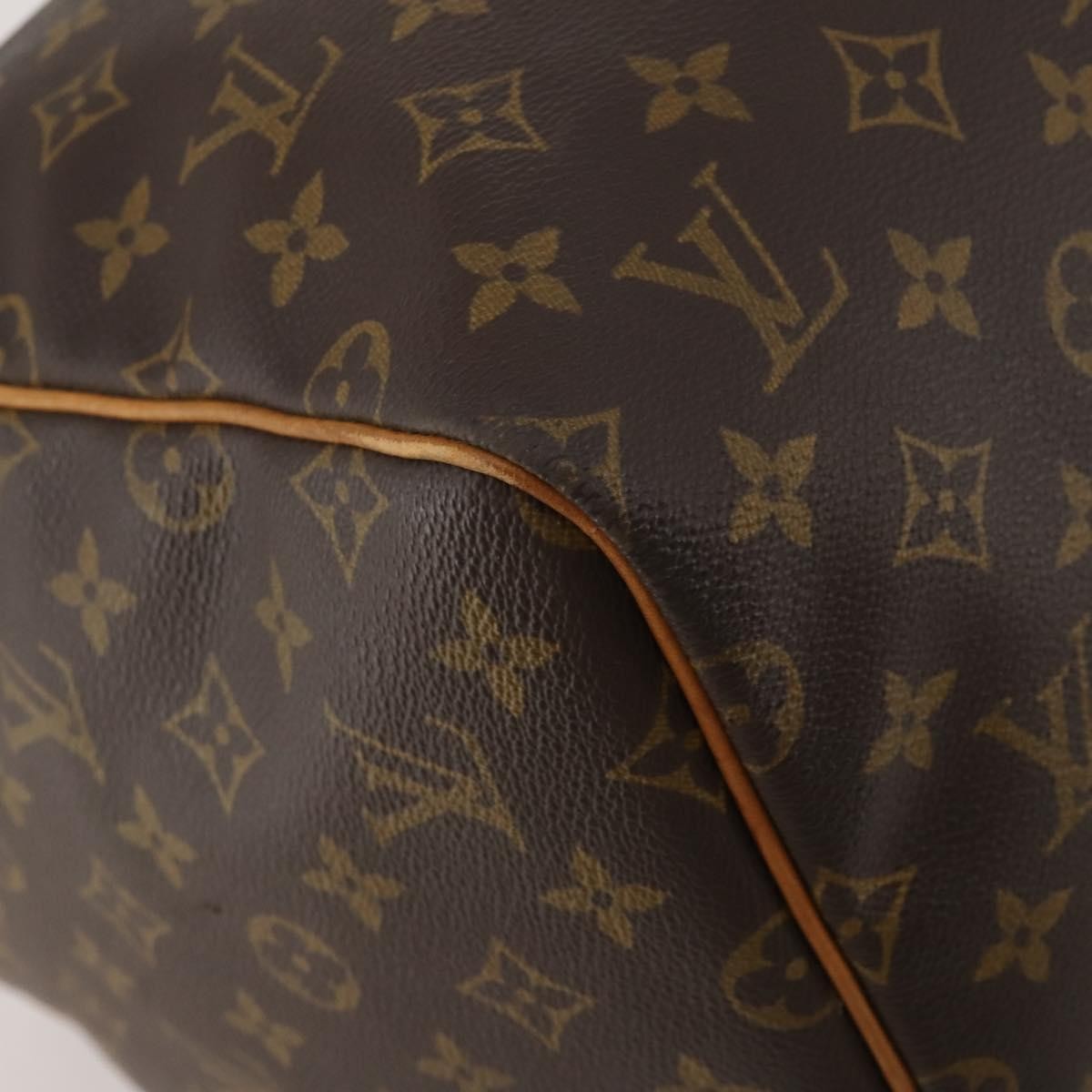 Louis Vuitton Keepall Monogram Brown Canvas Travel Bag Bag (Pre-Owned)