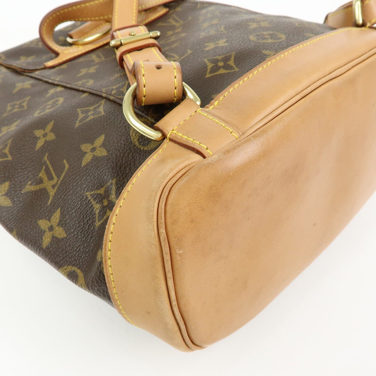 Louis Vuitton Vintage Montsouris Monogram Canvas Brown Canvas Backpack Bag (Pre-Owned)