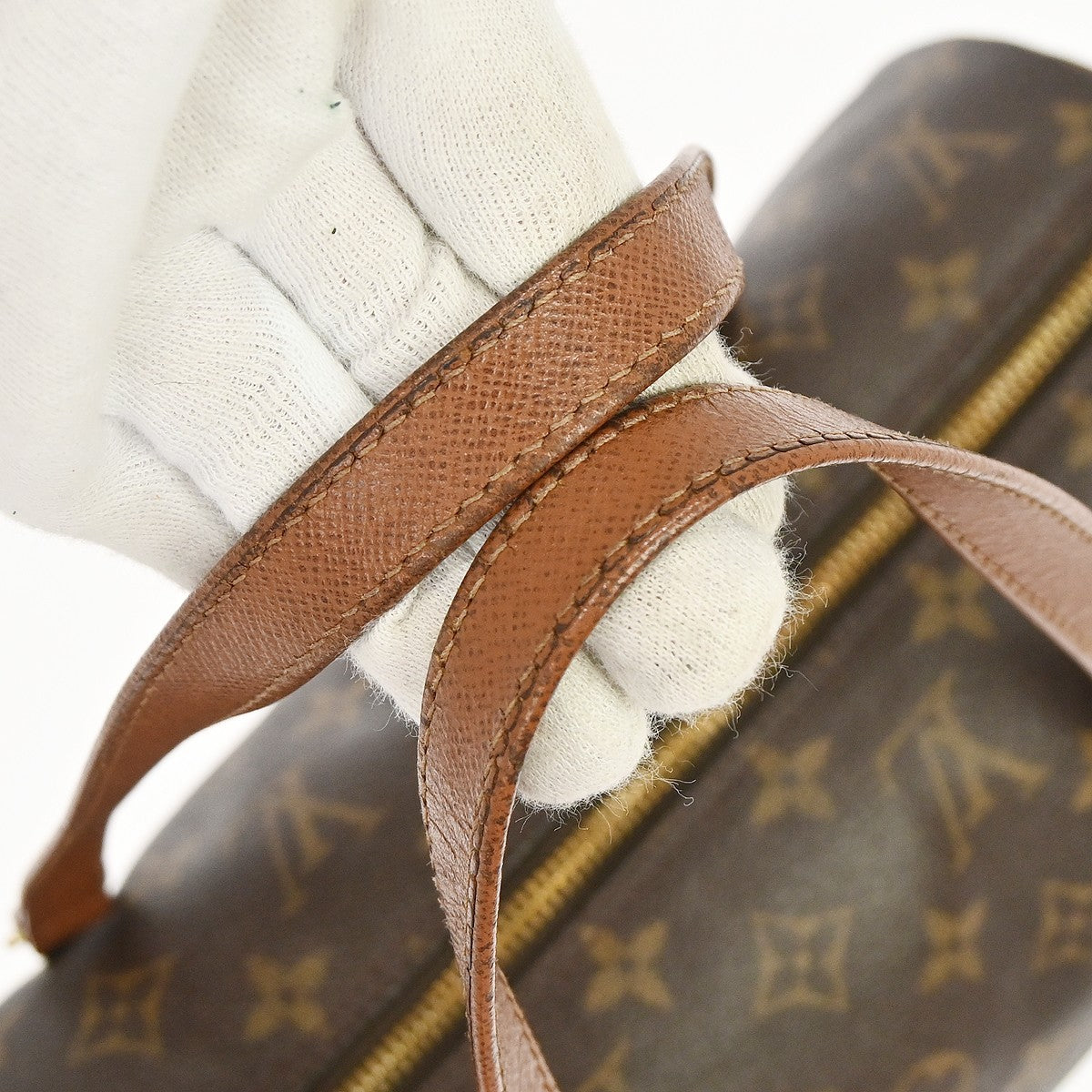 Louis Vuitton Papillon Monogram Canvas Brown Canvas Handbag (Pre-Owned)