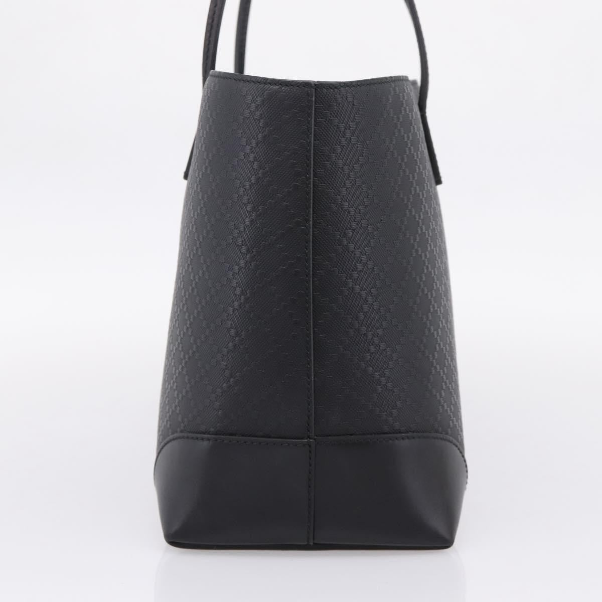 Gucci Bright Diamante Leather Black Leather Tote Bag Bag (Pre-Owned)