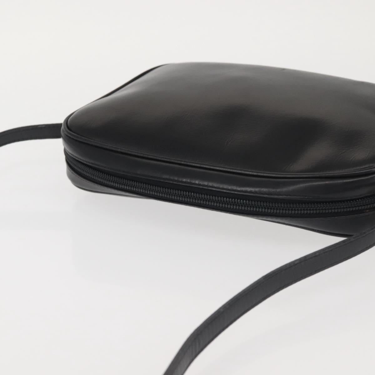 Salvatore Ferragamo Vala Leather Black Leather Shoulder Bag Bag (Pre-Owned)