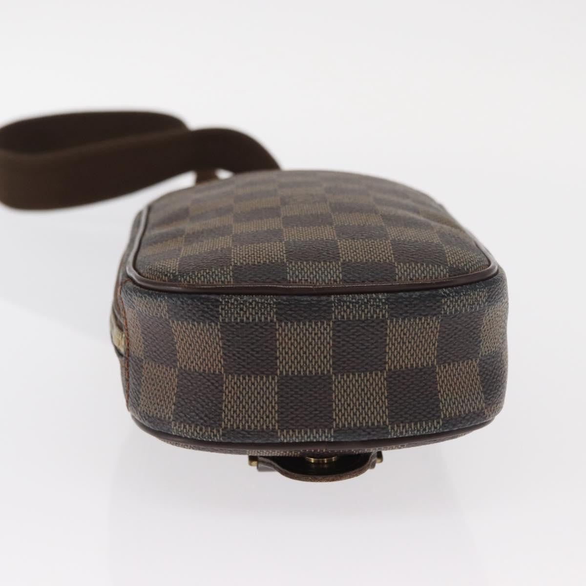 Louis Vuitton Pochette Gange Damier Brown Canvas Clutche & Pouche Bag (Pre-Owned)