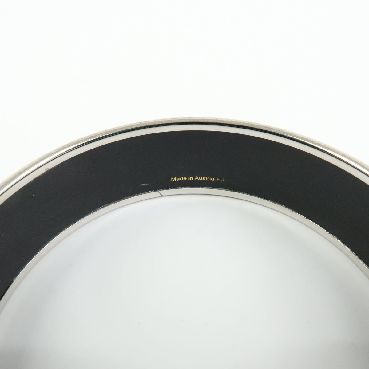 Hermes Bangle Printed Enamel Multicolour Metal Bracelet Jewelry (Pre-Owned)