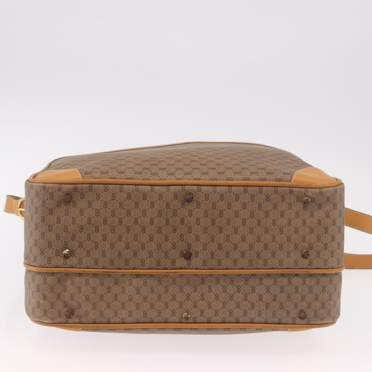 Gucci Micro Gg Canvas Canvas Beige Canvas Shoulder Bag Bag (Pre-Owned)