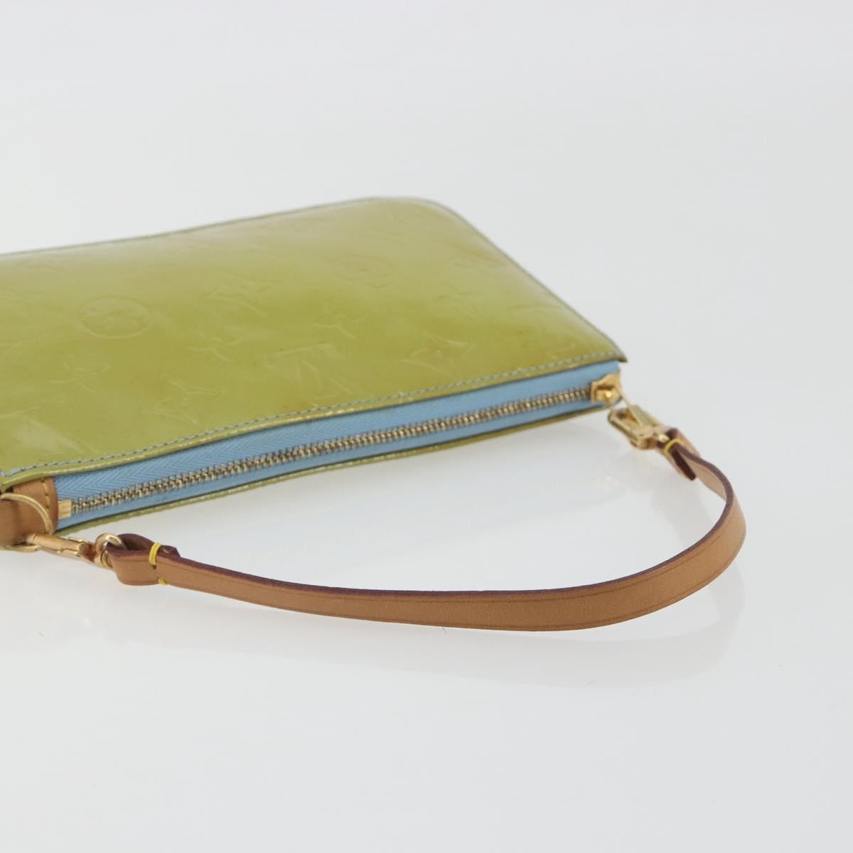 Louis Vuitton Lexington Pochette Monogram Vernis Green Patent_Leather Clutche & Pouche Bag (Pre-Owned)