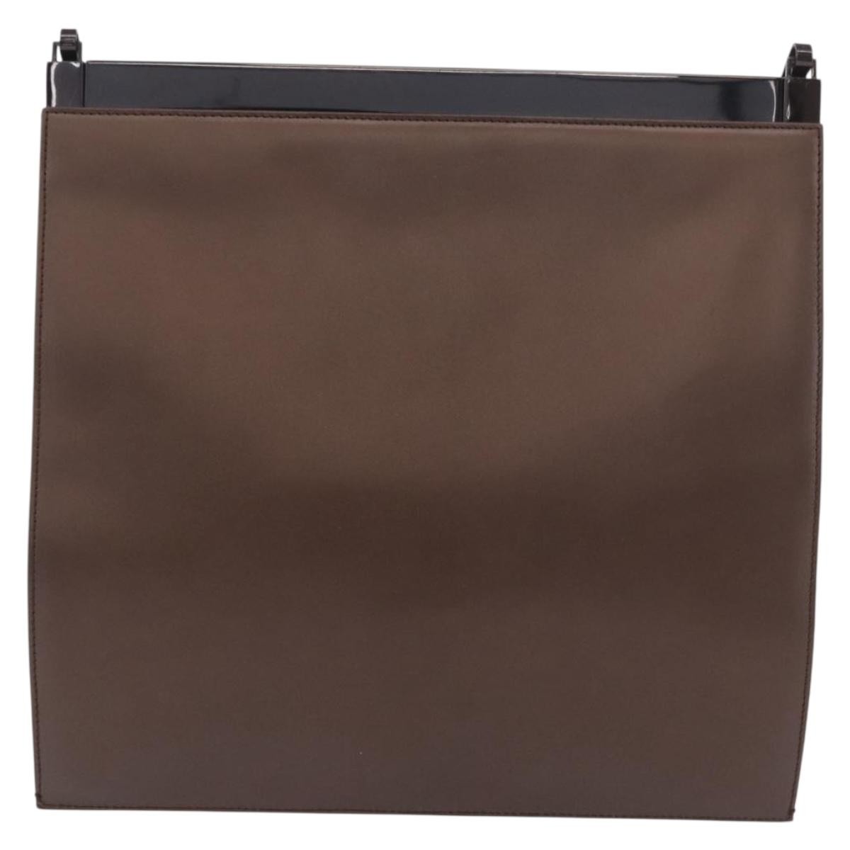 Gucci Vintage Leather Brown Leather Shoulder Bag Bag (Pre-Owned)