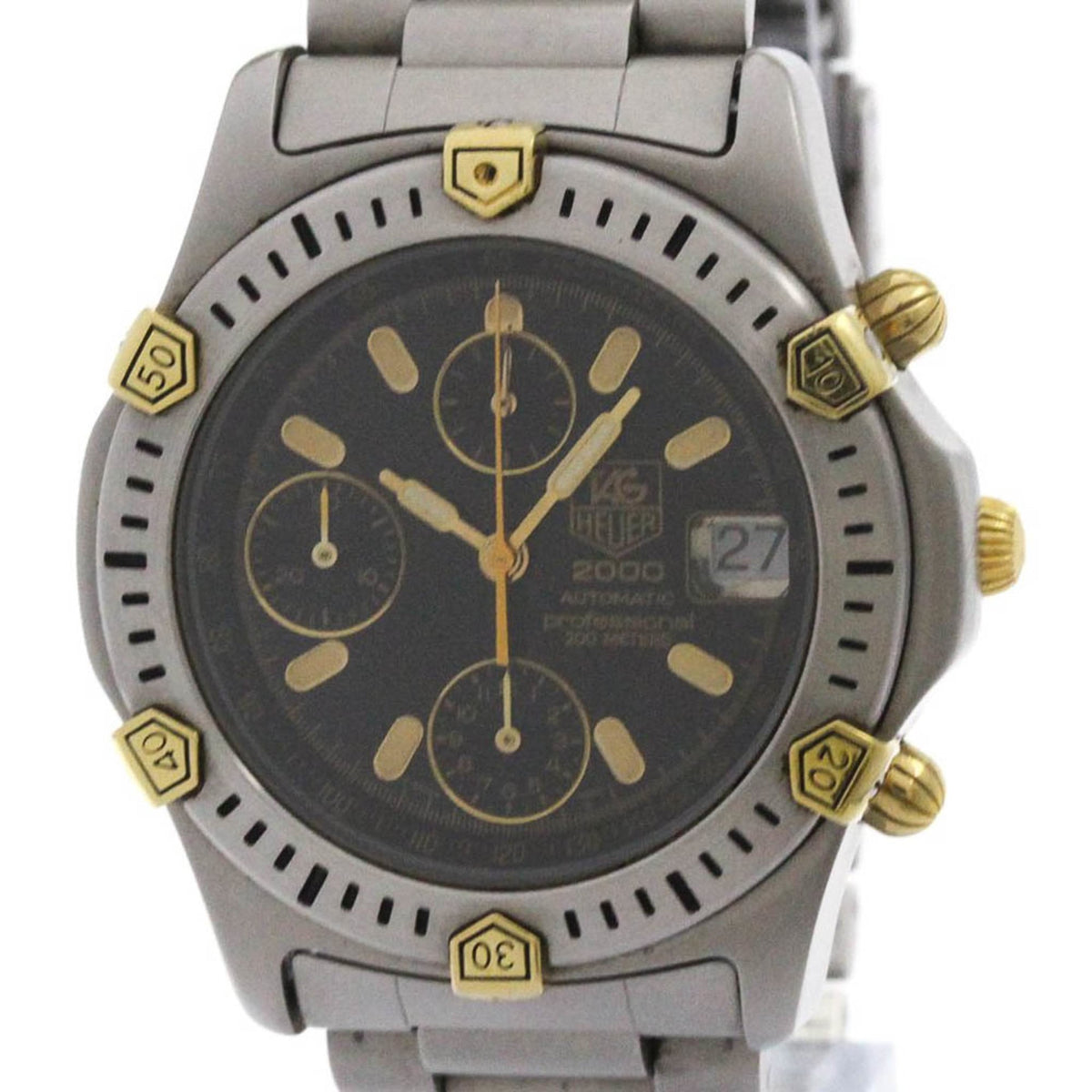 Tag Heuer 2000 Chronograph Automatic Stainless Steel Watch (Pre-Owned)
