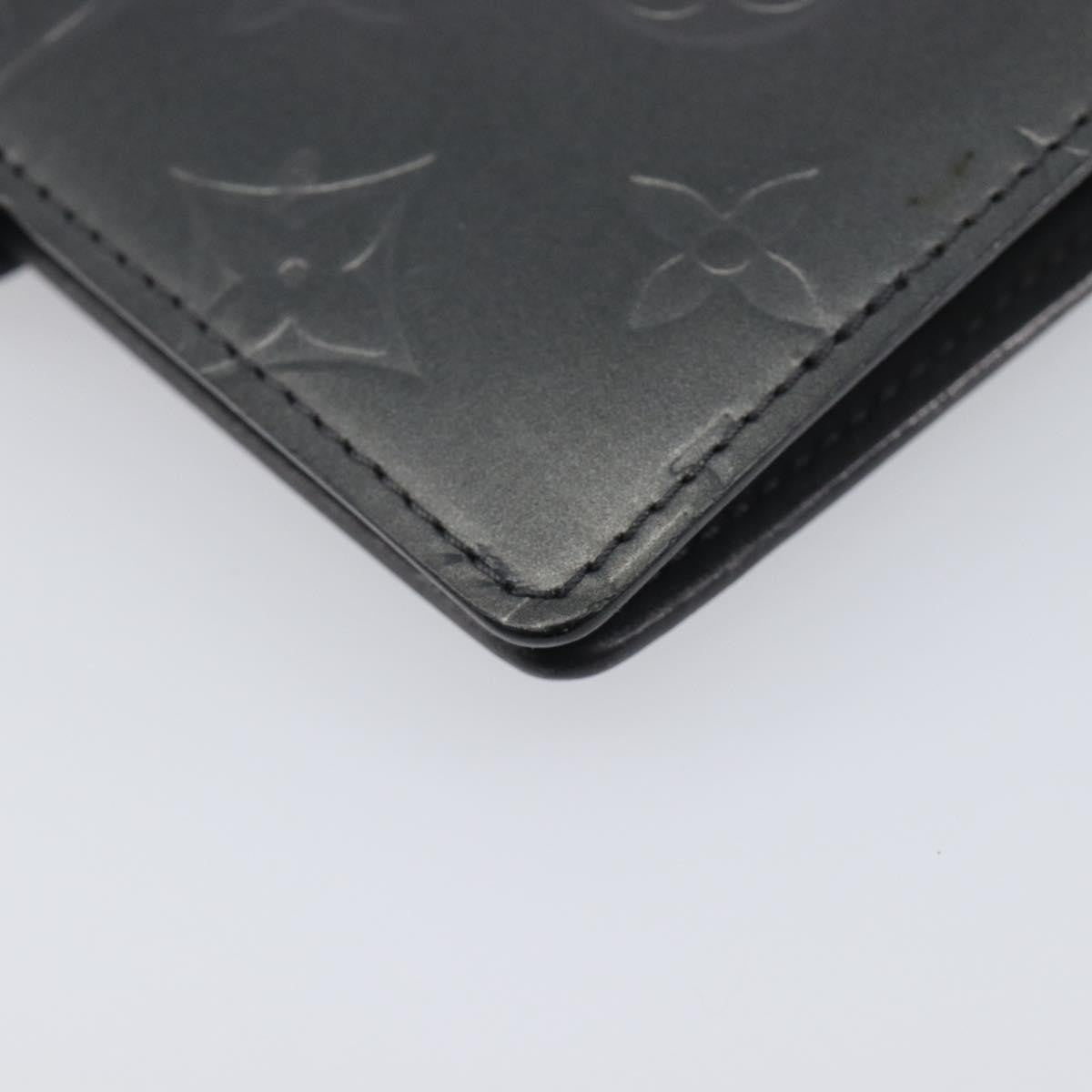 Louis Vuitton Agenda Cover Patent Leather Black Canvas Wallets Accessory (Pre-Owned)