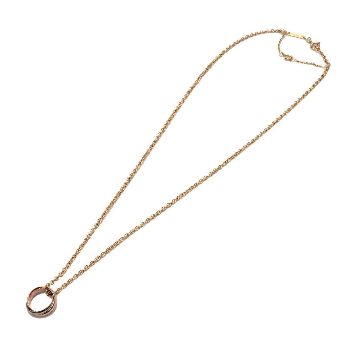 Cartier Trinity Choker 18K Tricolor Gold Gold Gold Necklace Jewelry (Pre-Owned)