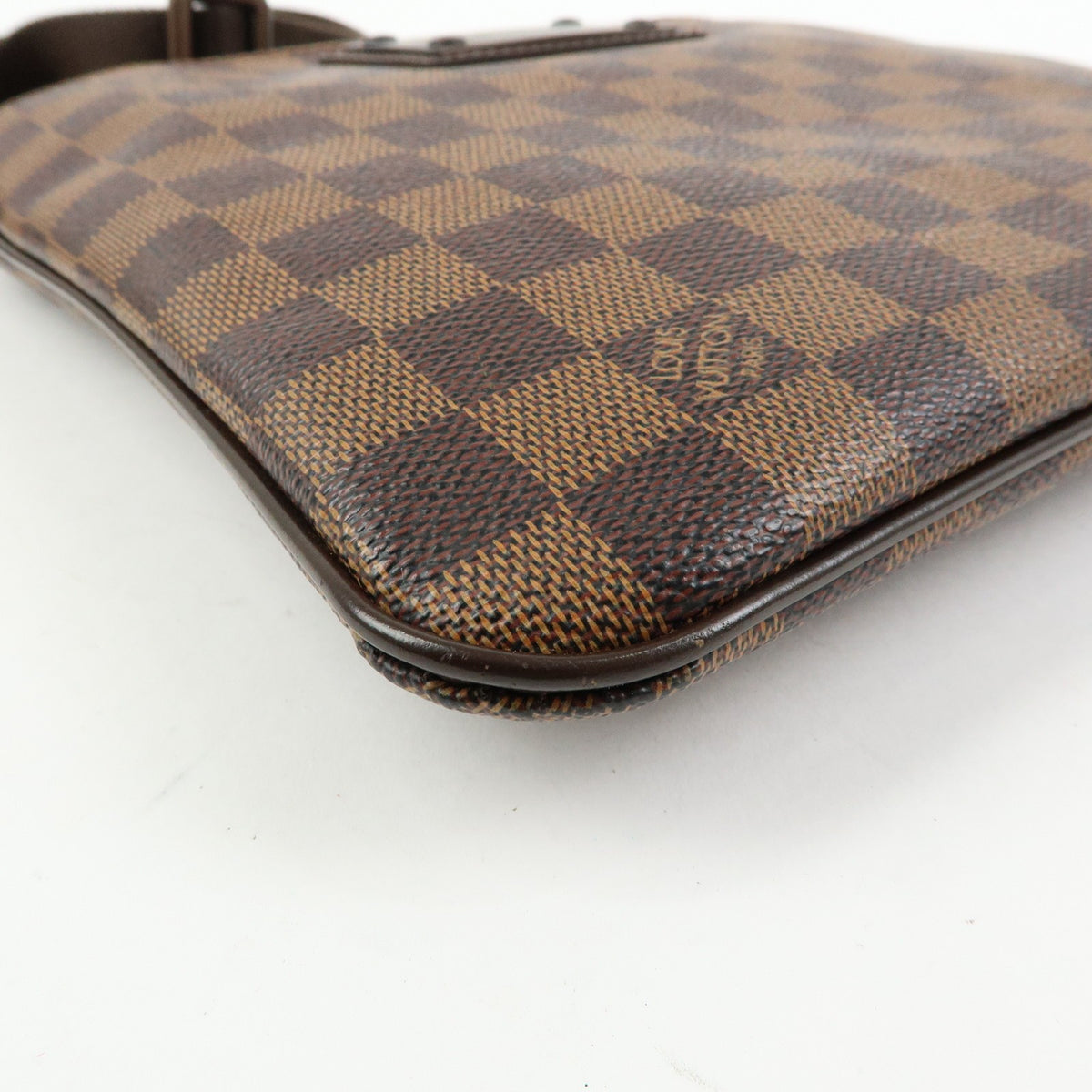Louis Vuitton Brooklyn Pochette Plate Damier Brown Canvas Clutche & Pouche Bag (Pre-Owned)