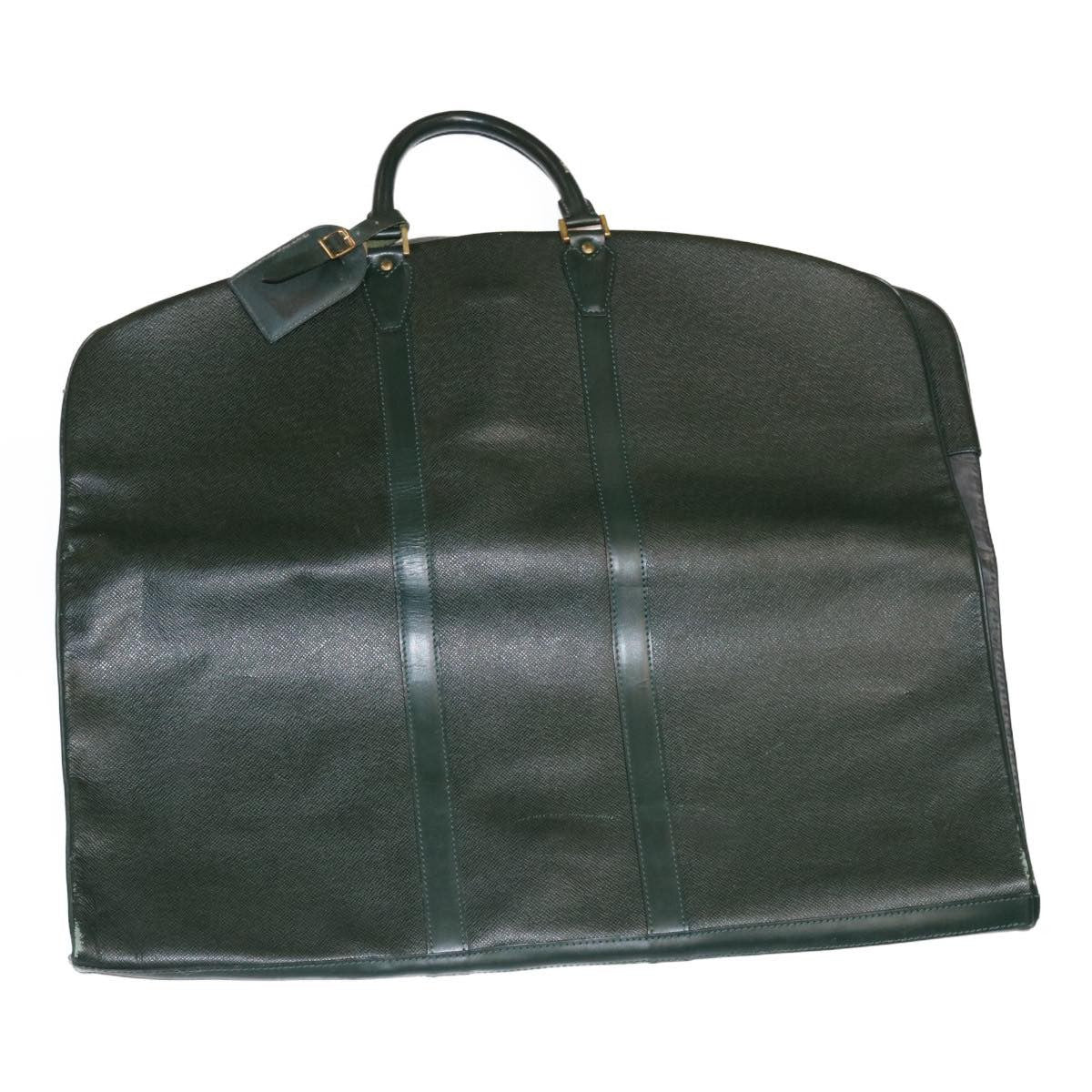 Louis Vuitton Vintage Garment Cover Monogram Canvas Green Leather Travel Bag Bag (Pre-Owned)