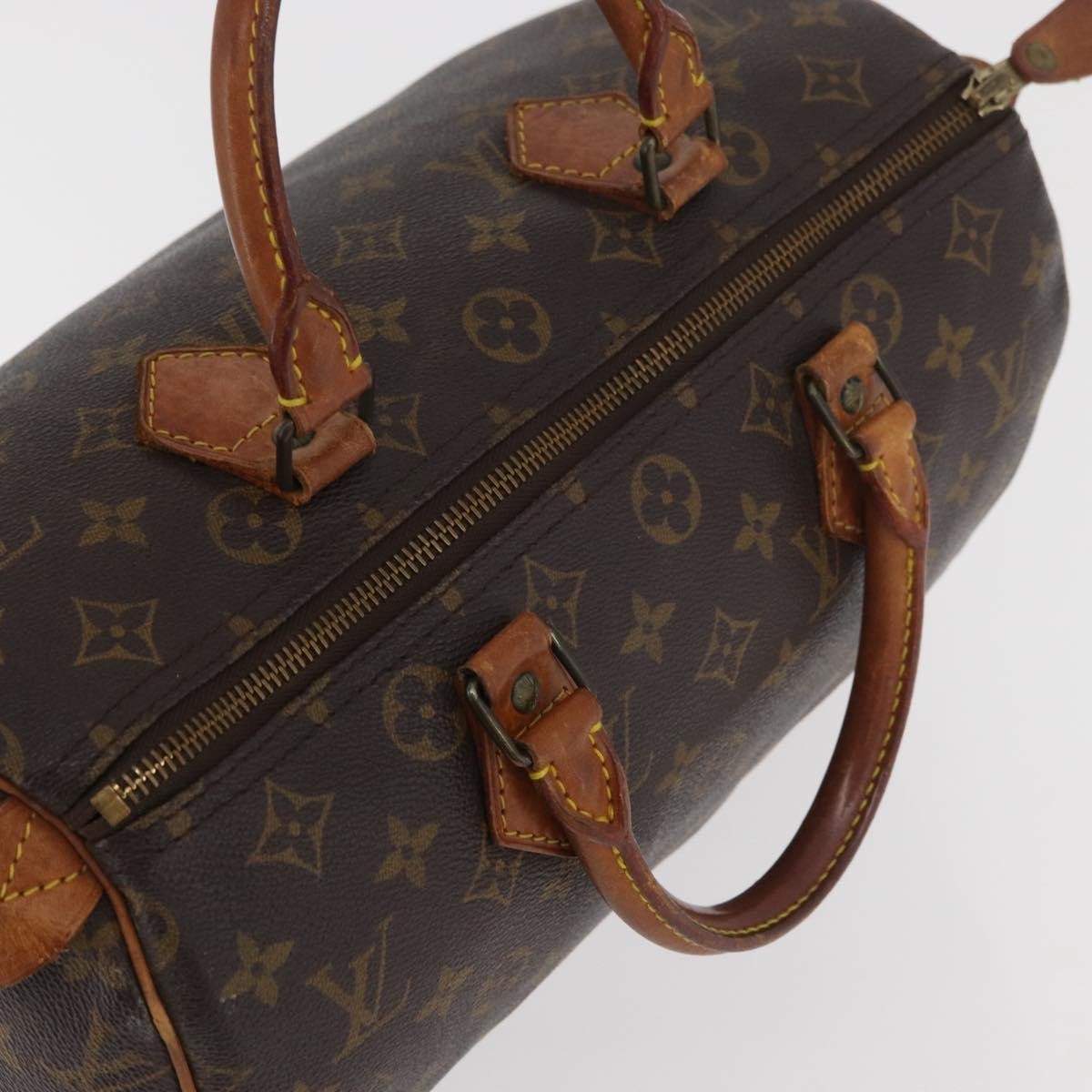 Louis Vuitton Speedy Monogram Canvas Brown Canvas Handbag (Pre-Owned)