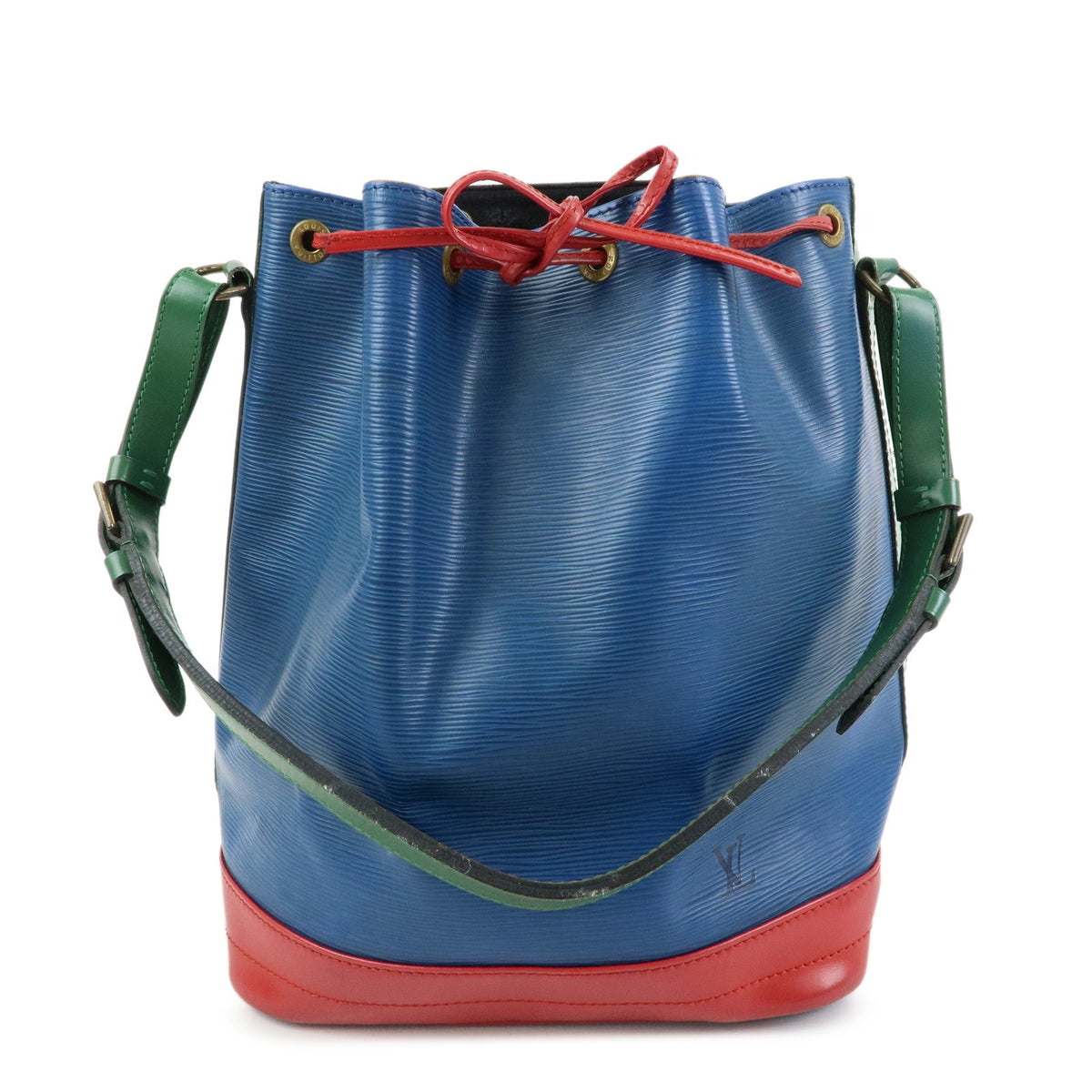 Louis Vuitton Tricolor Noe Epi Leather Blue Leather Handbag (Pre-Owned)
