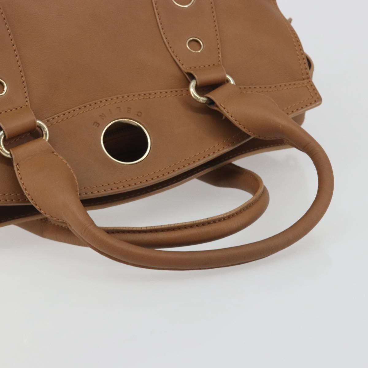 Celine Vintage Leather Brown Leather Handbag (Pre-Owned)
