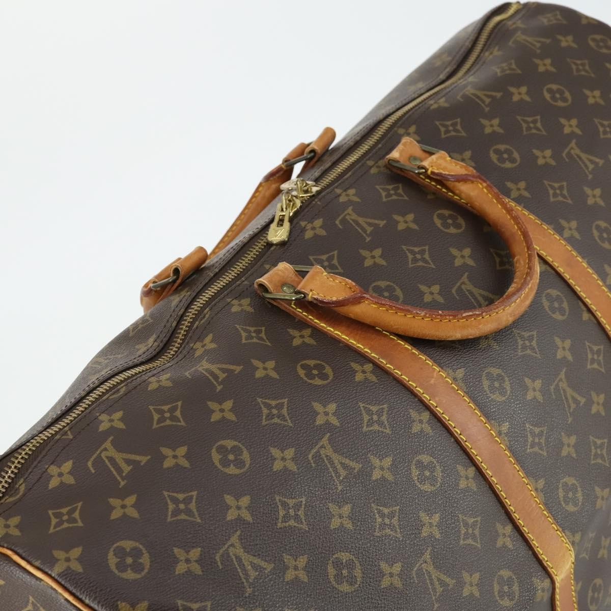Louis Vuitton Keepall Monogram Canvas Brown Canvas Travel Bag Bag (Pre-Owned)