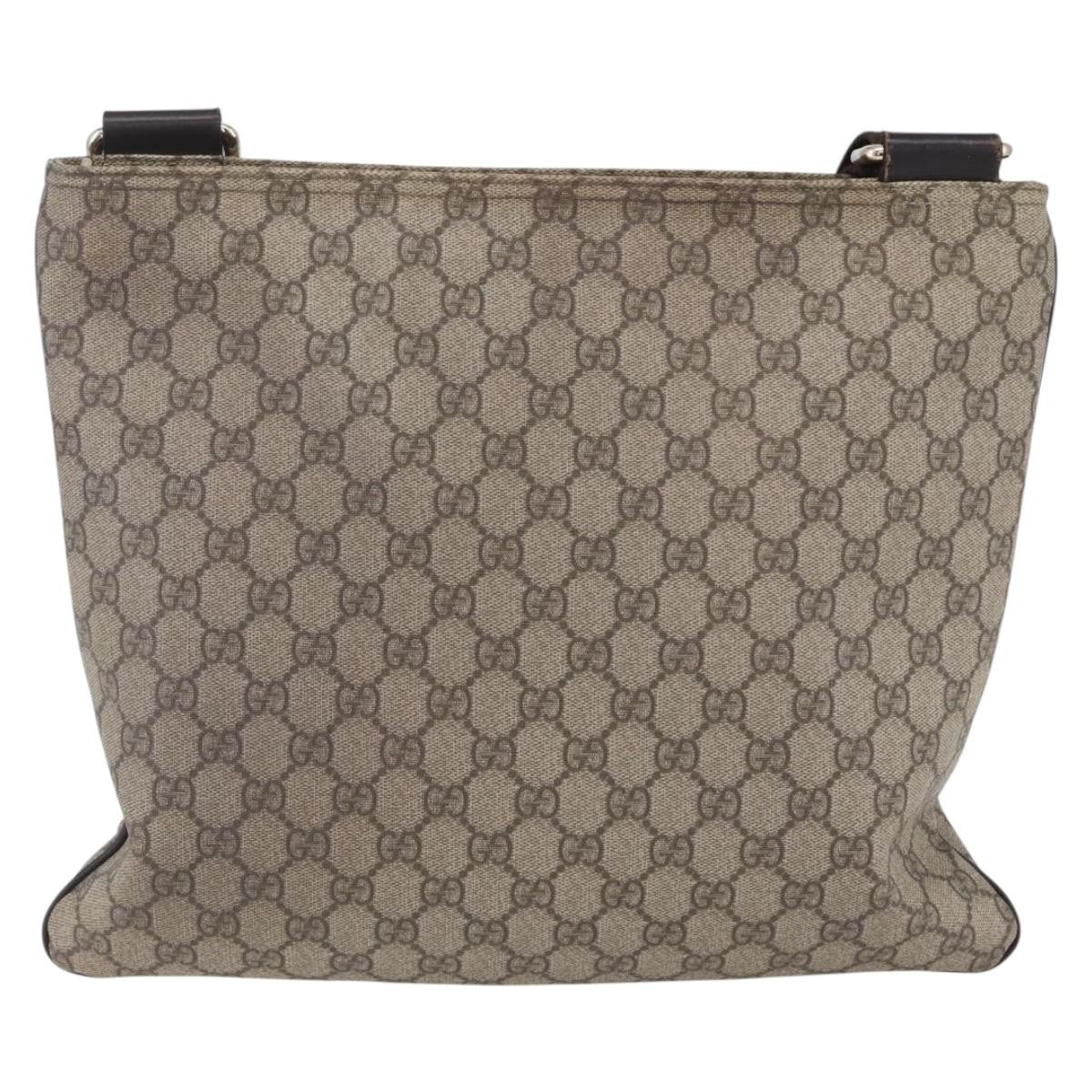 Prada Zip Top Messenger Tessuto Beige Pvc Shoulder Bag Bag (Pre-Owned)