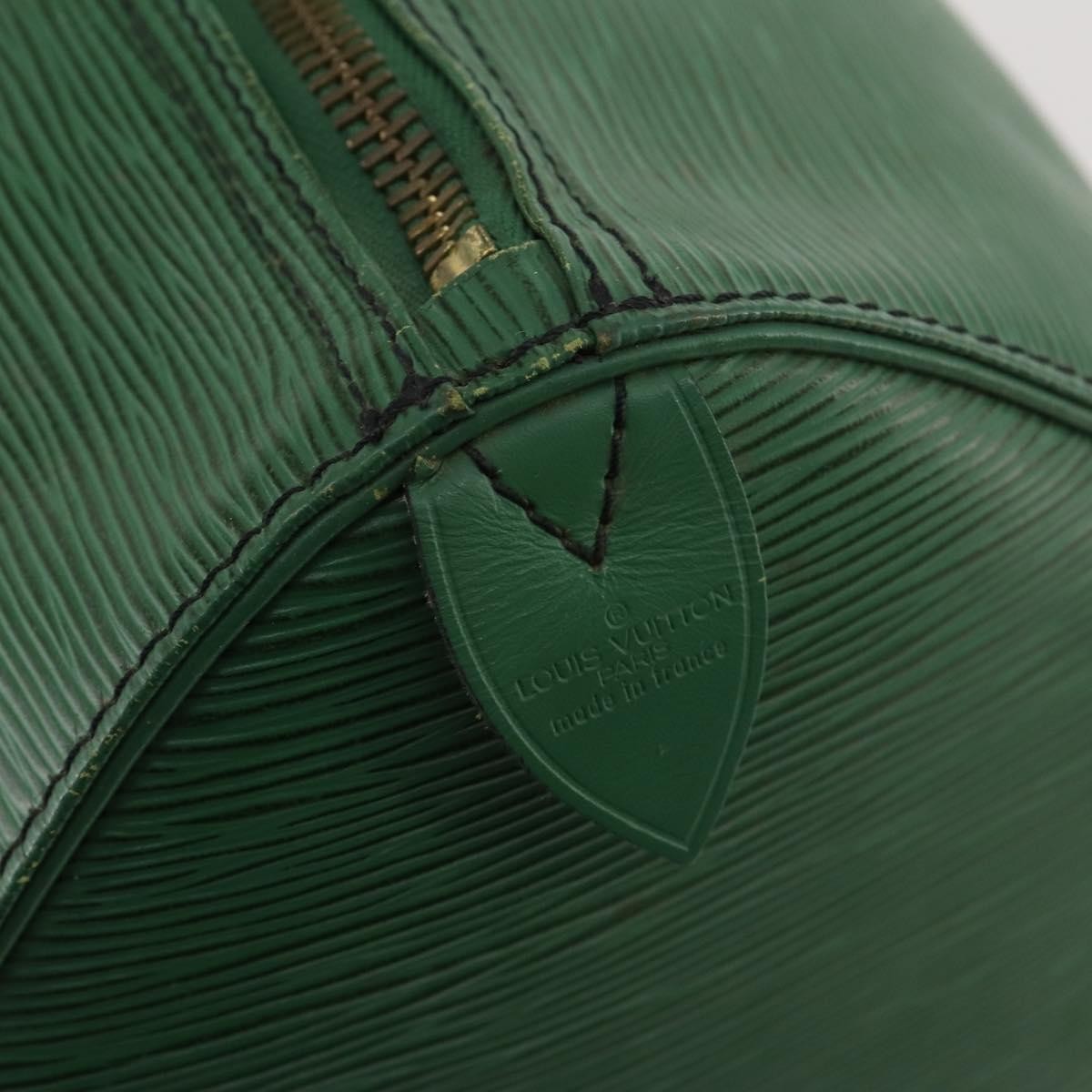 Louis Vuitton Keepall Epi Leather Green Leather Travel Bag Bag (Pre-Owned)