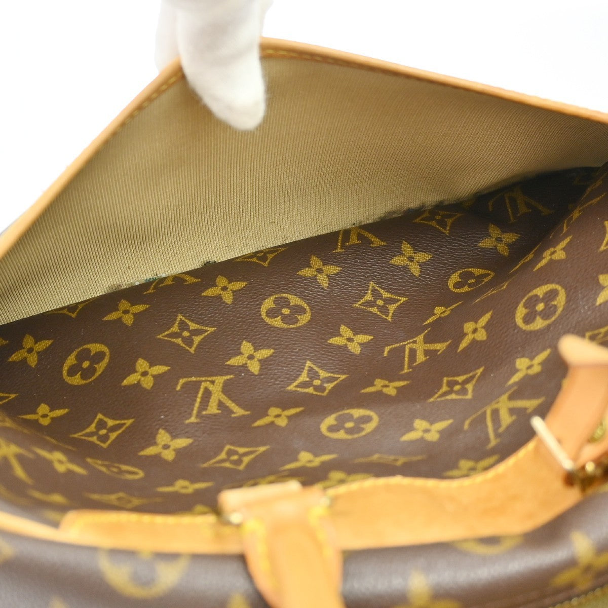 Louis Vuitton Deauville Monogram Canvas Brown Canvas Handbag (Pre-Owned)