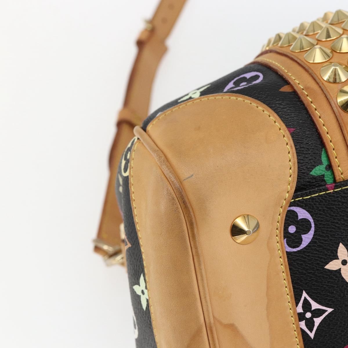 Louis Vuitton Courtney Monogram Multicolor Black Canvas Handbag (Pre-Owned)