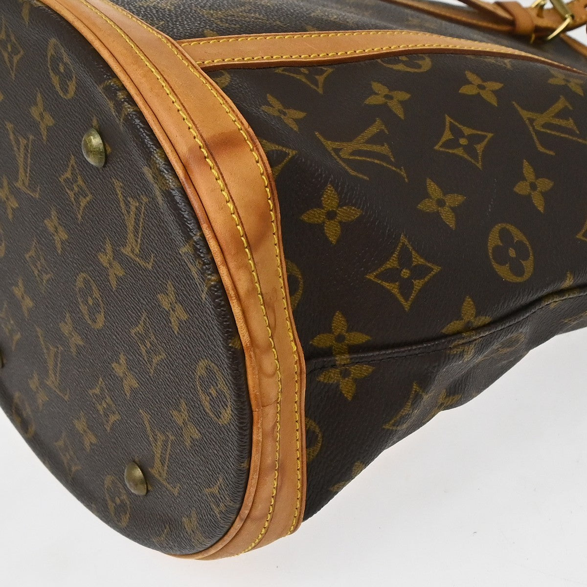 Louis Vuitton Bucket Monogram Canvas Brown Canvas Handbag (Pre-Owned)