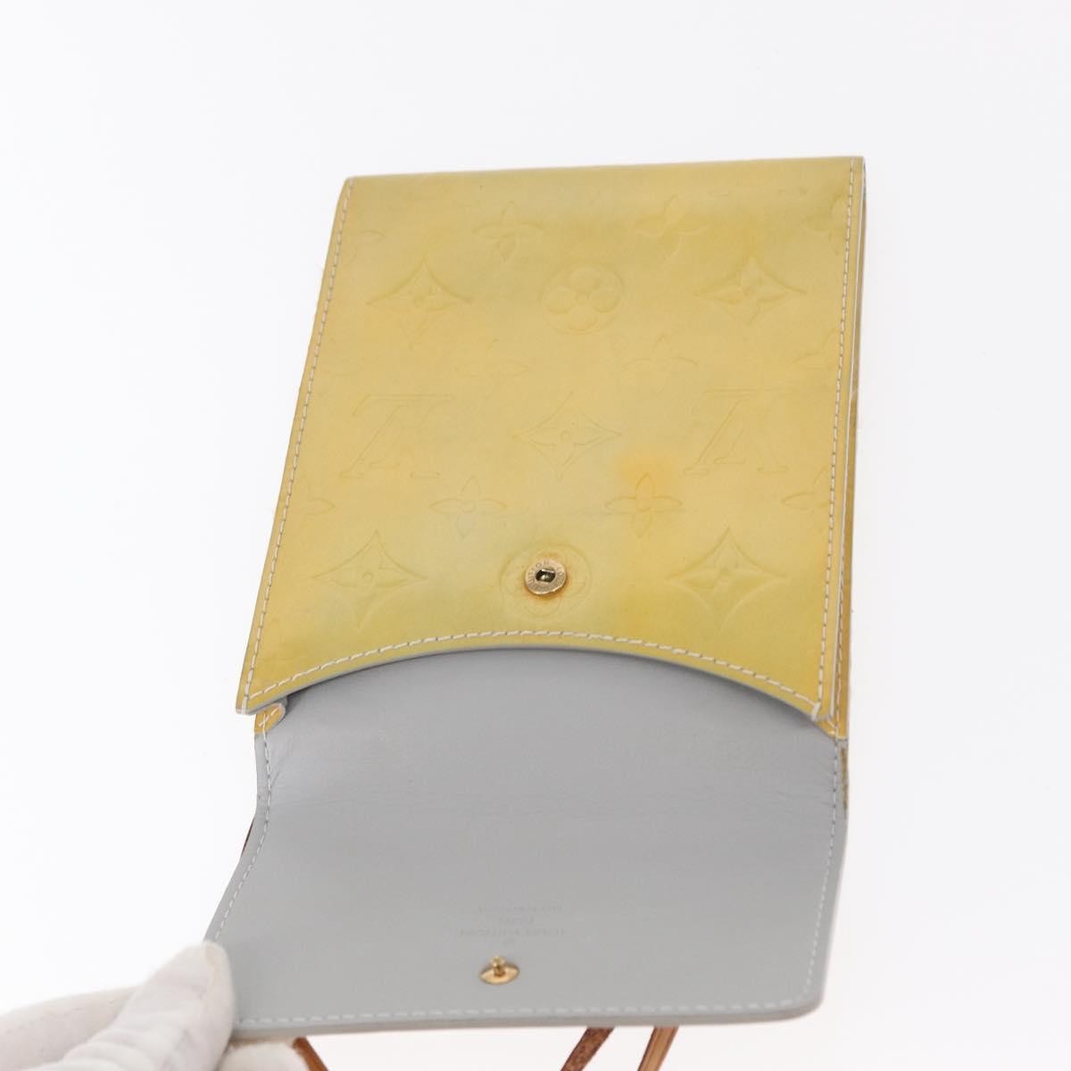 Louis Vuitton Mott Monogram Vernis Beige Patent_Leather Clutche & Pouche Bag (Pre-Owned)