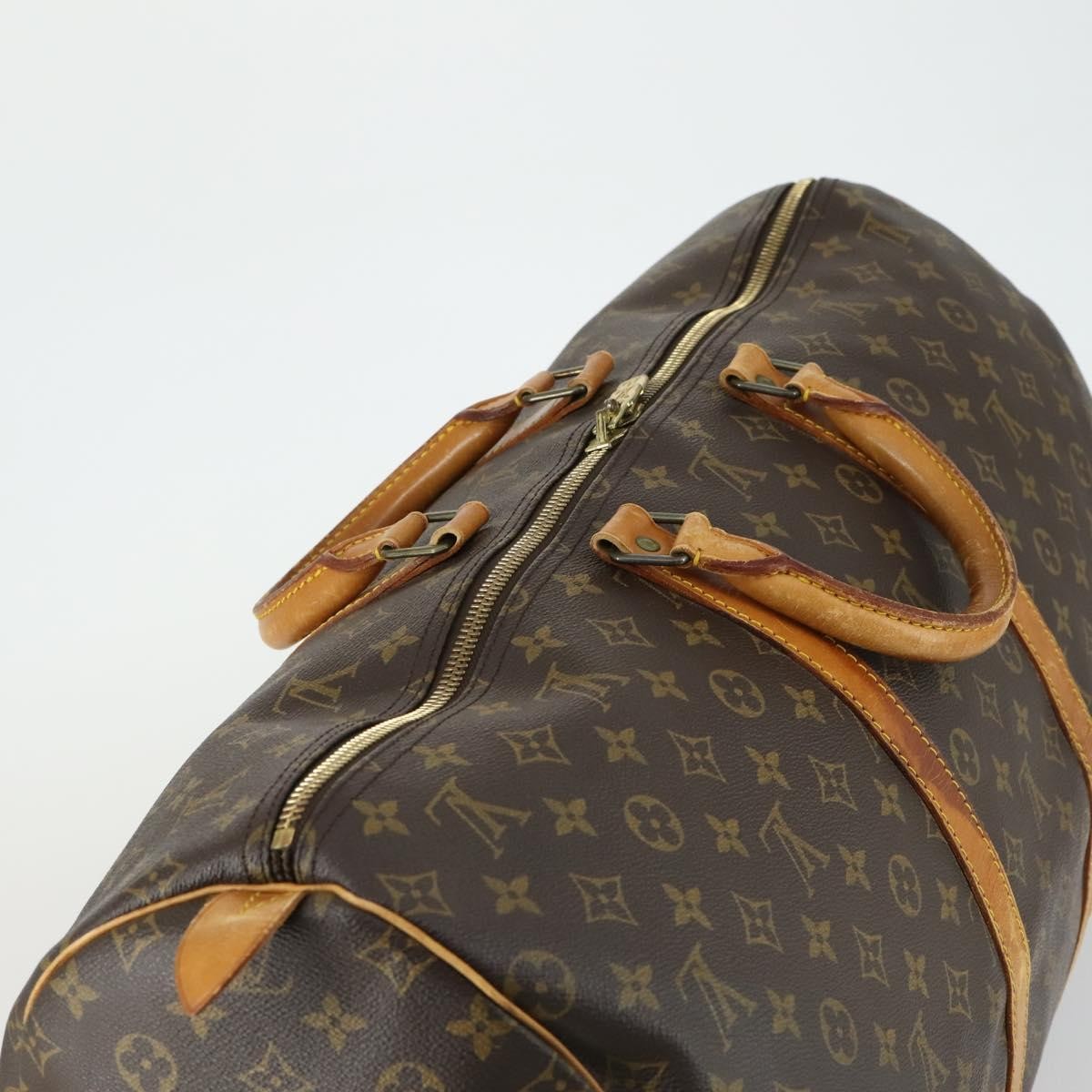 Louis Vuitton Keepall Monogram Canvas Brown Canvas Travel Bag Bag (Pre-Owned)