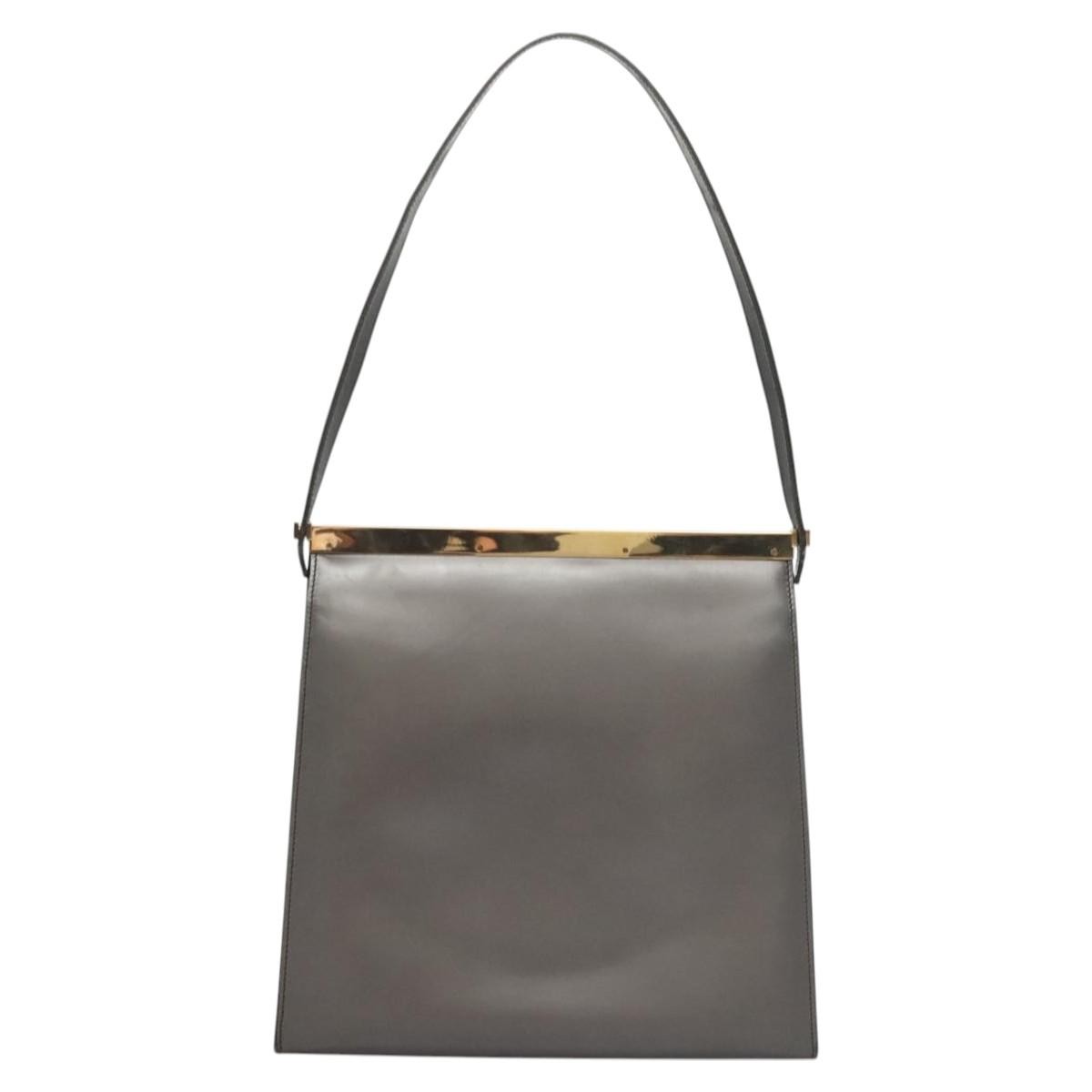 Gucci Shoulder Leather Brown Leather Shoulder Bag Bag (Pre-Owned)