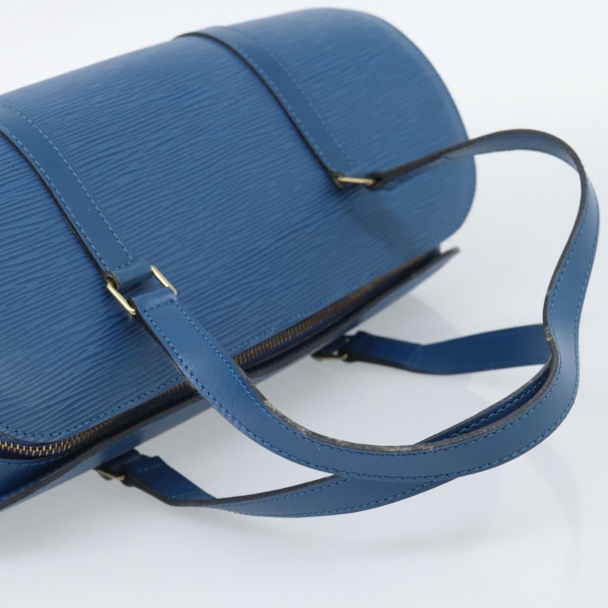 Louis Vuitton Soufflot Epi Leather Blue Leather Handbag (Pre-Owned)