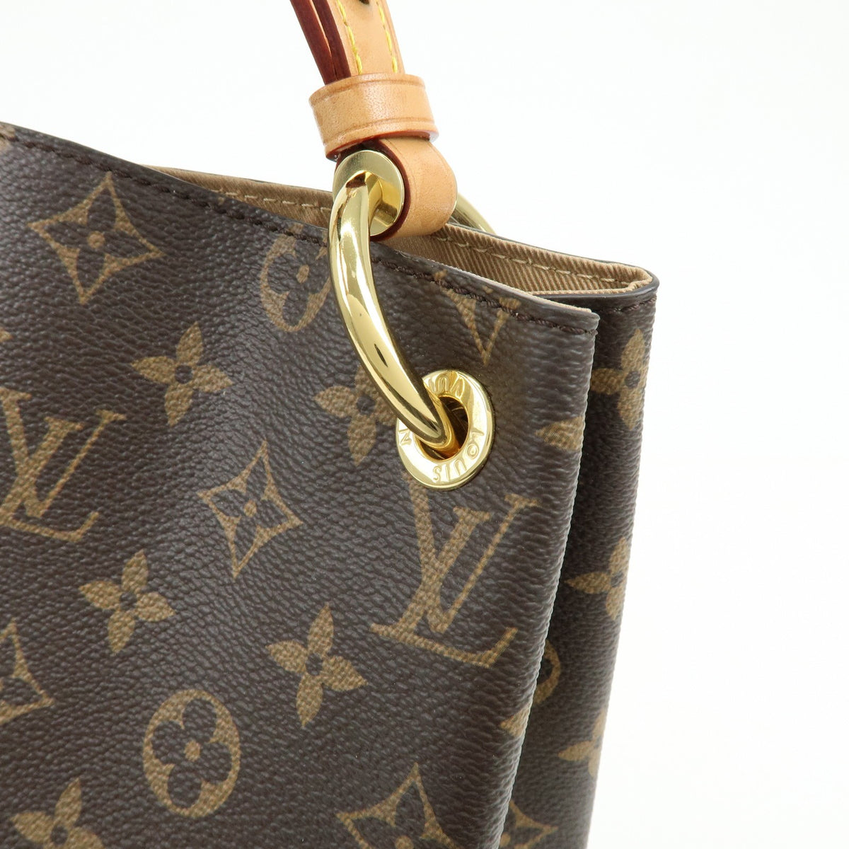 Louis Vuitton Graceful Monogram Canvas Brown Canvas Handbag (Pre-Owned)
