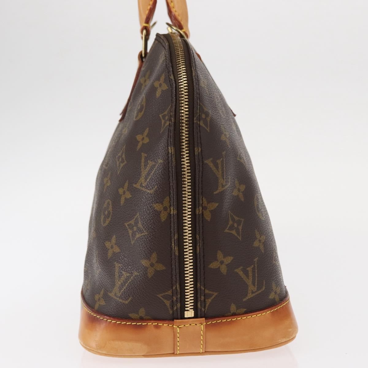 Louis Vuitton Alma Monogram Canvas Brown Canvas Handbag (Pre-Owned)