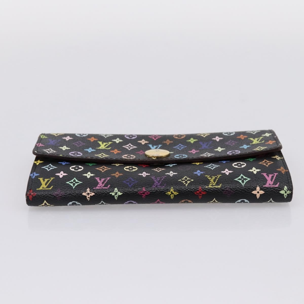 Louis Vuitton Sarah Monogram Multicolor Black Canvas Wallets Accessory (Pre-Owned)