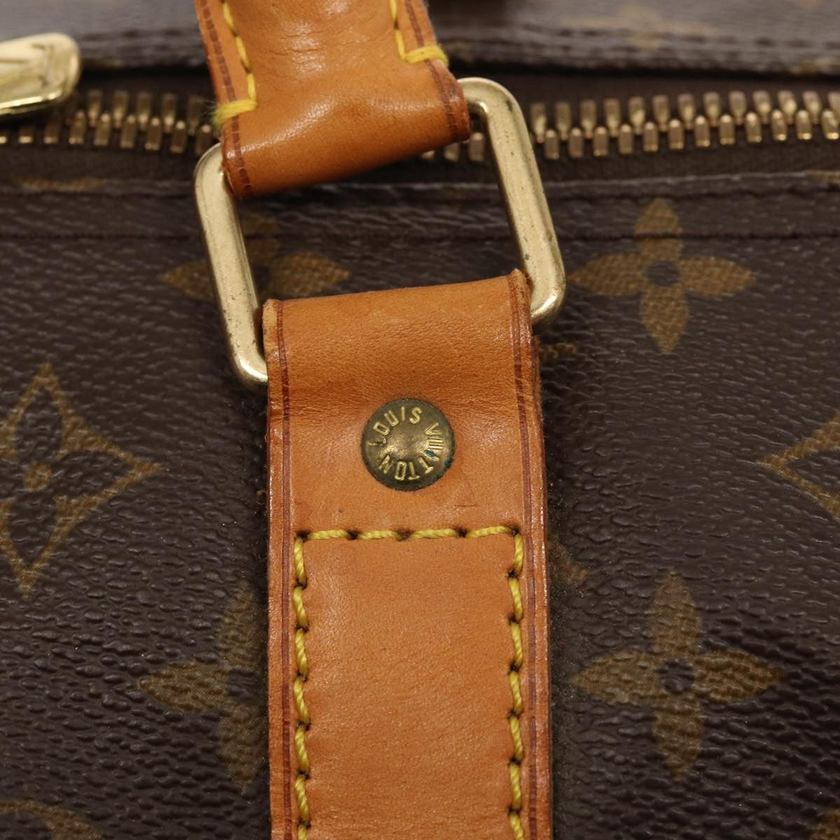 Louis Vuitton Keepall Monogram Canvas Brown Canvas Travel Bag Bag (Pre-Owned)