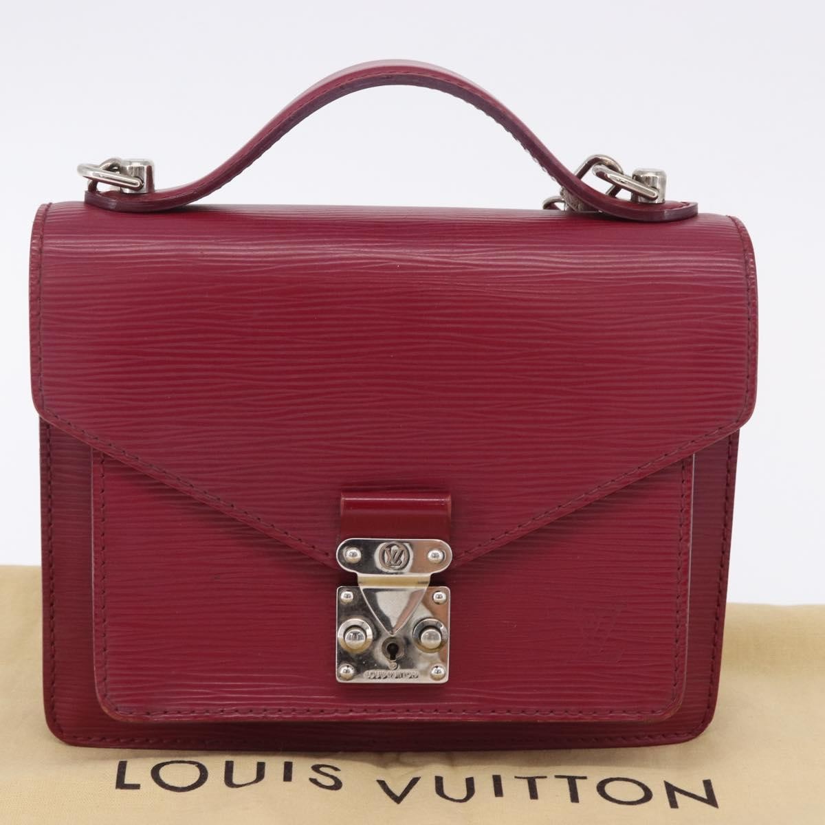 Louis Vuitton Monceau Epi Leather Pink Leather Handbag (Pre-Owned)