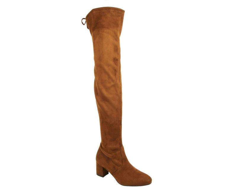 Stuart Weitzman Women's Genna Coffee Brown Suede Over the Knee Boot