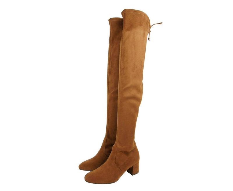 Stuart Weitzman Women's Genna Coffee Brown Suede Over the Knee Boot