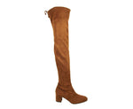 Stuart Weitzman Women's Genna Coffee Brown Suede Over the Knee Boot