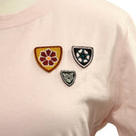 Maje Women's Rose Cotton Crest Embroidered T-Shirt 3 (3)