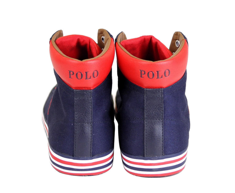 Polo Ralph Lauren Men's Harvey Canvas High Top Sneaker With Logo