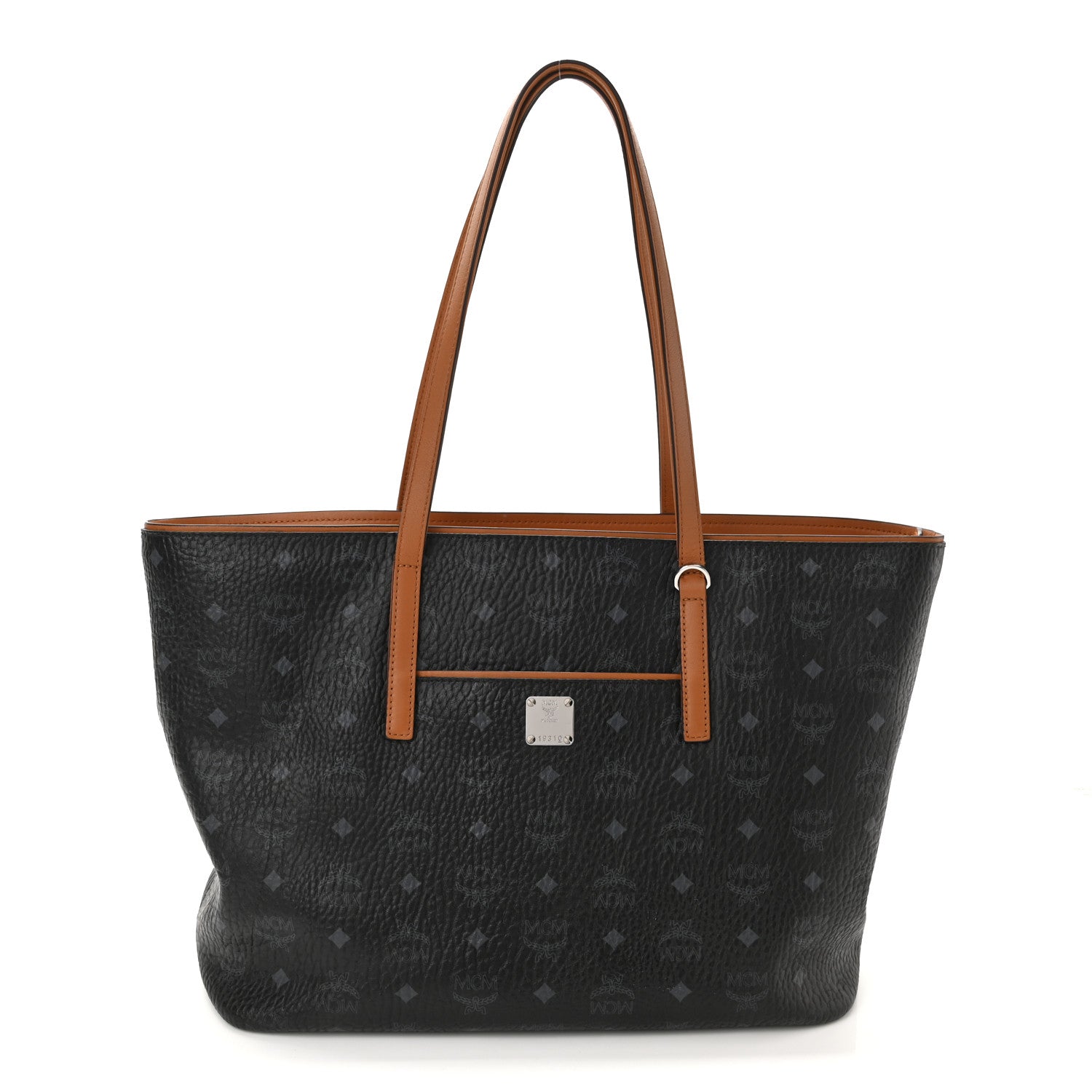 Monogram Visetos Medium Shopper Tote Bag
