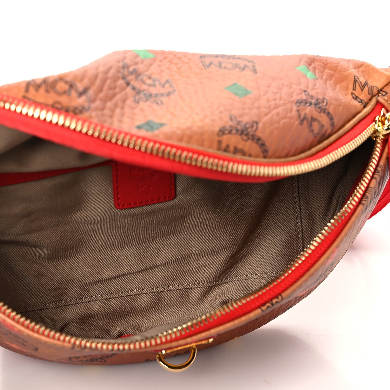 MCM Cognac Brown Spectrum Stark Skyoptic Visetos Belt Bag