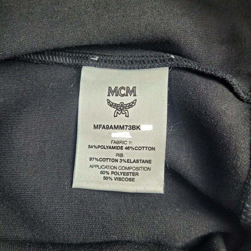 MCM Women's Laurel Black Neoprene Pull Over Fringe Sweatshirt (S)