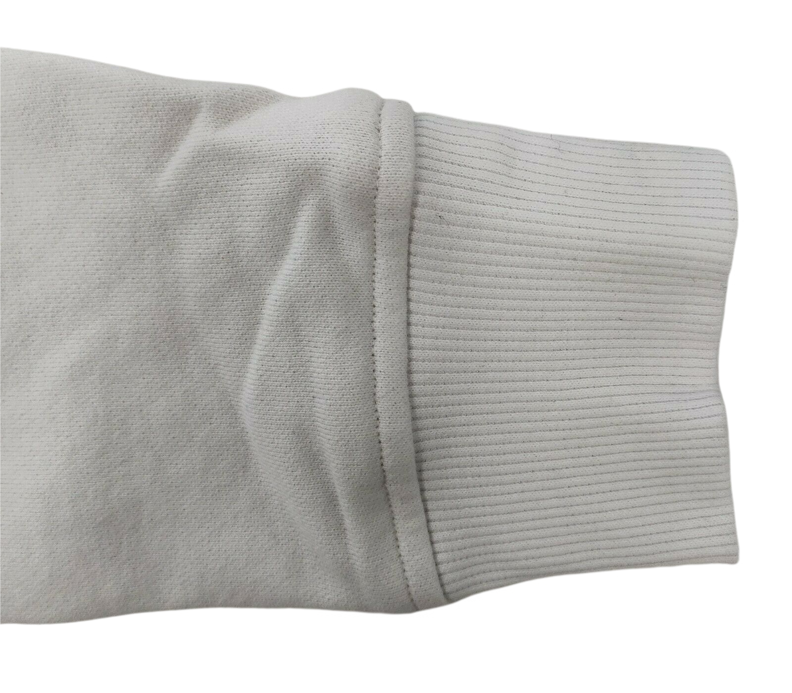 MCM Women's White Cotton Sweatshirt with Nylon Back and Hood(IT 38)