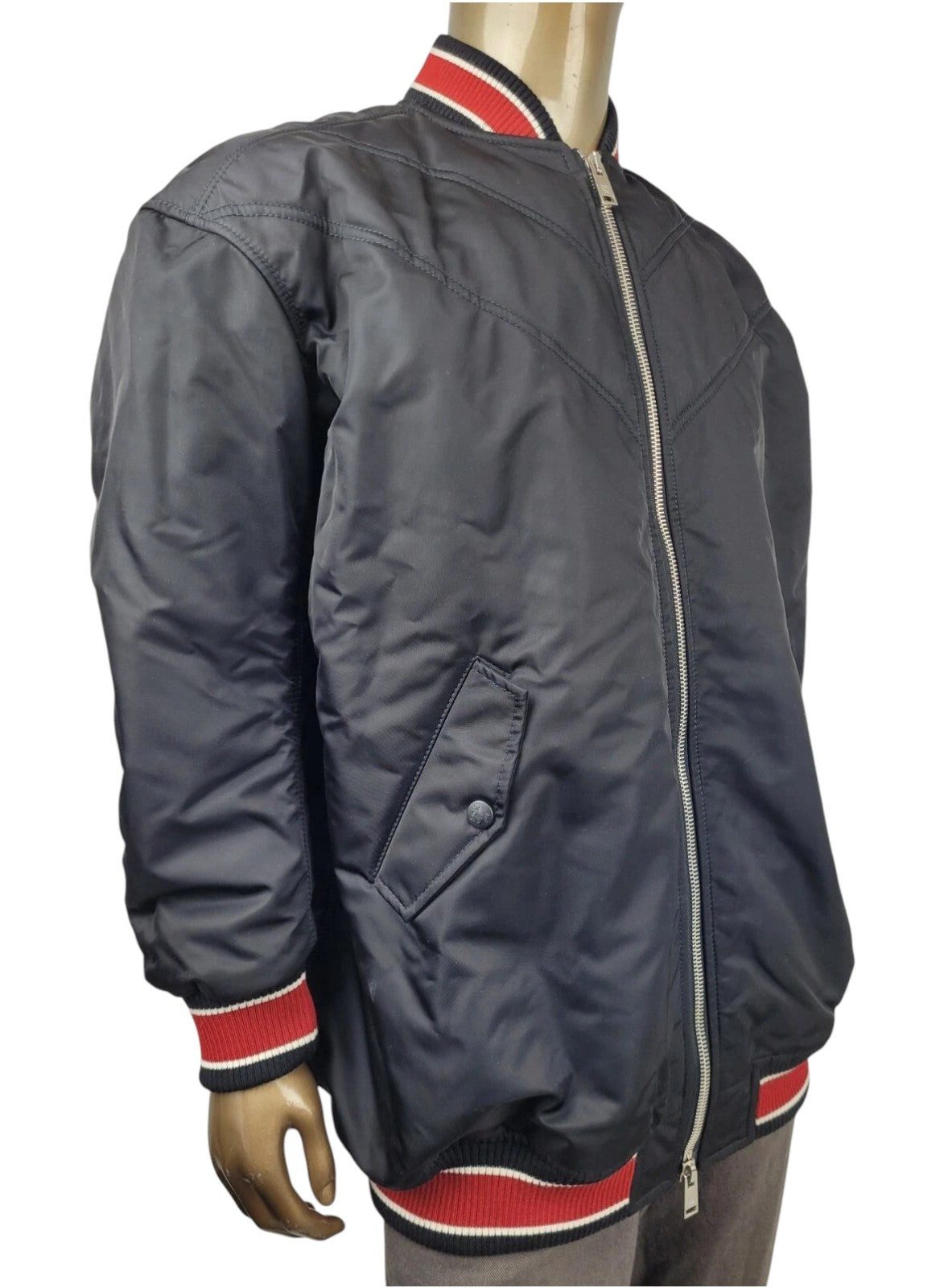 MCM Women's Black Resnick Oversize Bomber Parka Jacket