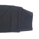 MCM Men's Black Cotton Rubber Logo Oversized Pullover Sweater (Regular; S)