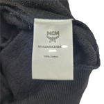 MCM Men's Black Cotton Rubber Logo Oversized Pullover Sweater MHA9ARA30BK (Regular; S)