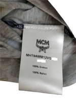 MCM Mens Blue/Gray Cotton Orange Nylon Stripe Camo Lion T-shirt MHT9AMM12VG (Regular; M)
