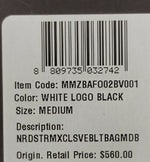 MCM Black Visetos Coated Canvas White Logo Medium Belt Bag